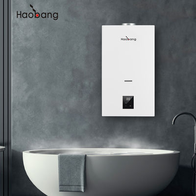 White Panel Color Gas Water Heater Featuring Impulse Ignition Method
