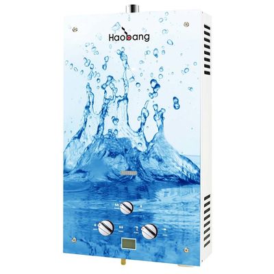 20KW Gas Boiler LPG NG Type Water Heater Colorful Glass Panel