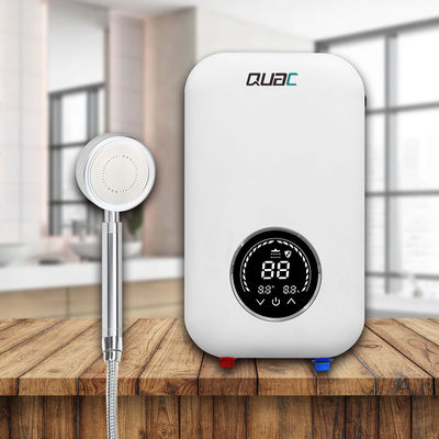 Instant 8KW Electric Tankless Water Heater with Touch Panel Control and 55\u2103 Overheat Protection