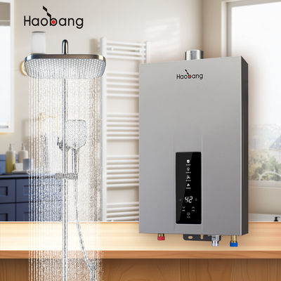 LED Display Forced Exhaust Gas Water Heater 2.64 GPM Water Flow Rate Natural Gas for Quick Heating