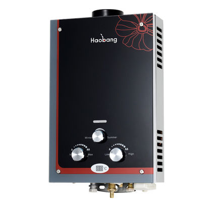 LPG, NG, gazowy podgrzewacz wody, szklany panel 6L